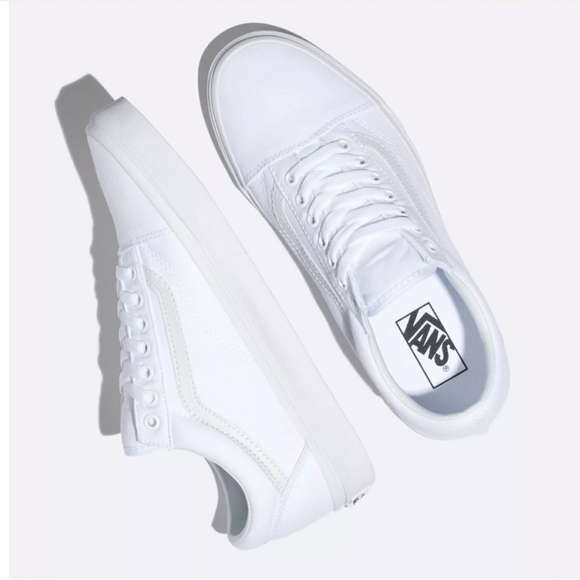 Old Skool True White Vans - Picture 4 of 8